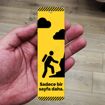 Sadece Bir Sayfa Daha Kitap Ayracı online tasarla