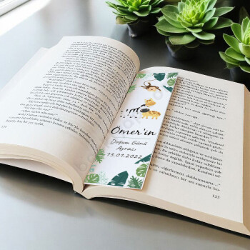 Safarı Tasarımlı Kitap Ayracı online tasarla