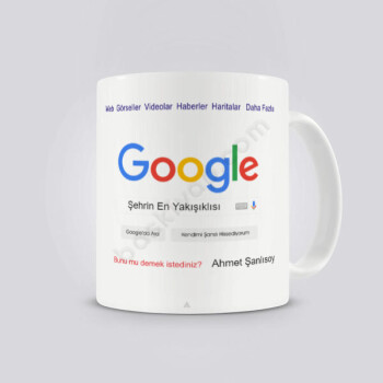 Şehrin En Yakışıklısı Google Tasarımlı Kupa online tasarla