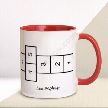 Seksek Tasarımlı Kupa online tasarla