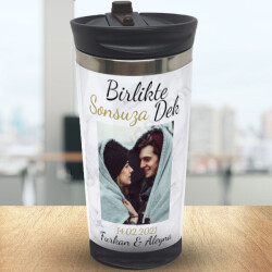 Sevgililer Günü Birlikte Sonsuza Dek Tasarım Termos online tasarla
