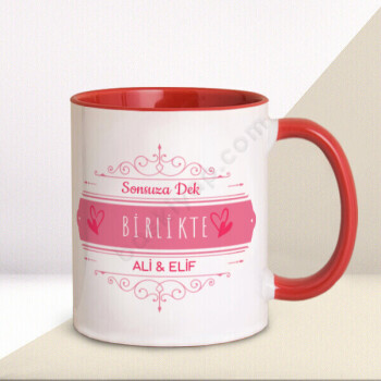 Sevgililer Günü Konsept Kırmızı Kupa online tasarla