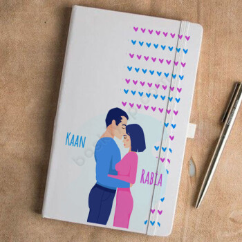 Sevgililer Gününe Özel 2 Beyaz Ajanda online tasarla