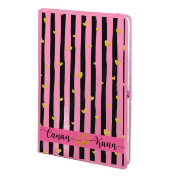 Sevgililer Gününe Özel Pembe Ajanda online tasarla