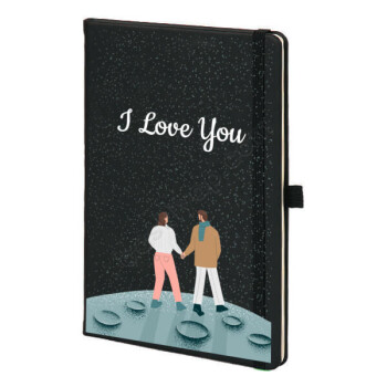 Sevgililer Gününe Özel Siyah Ajanda online tasarla