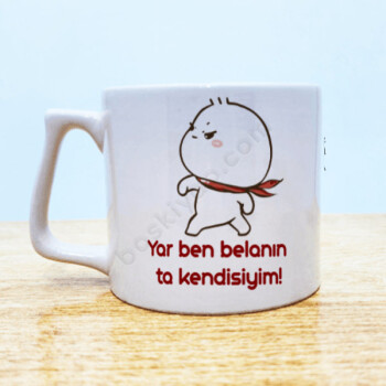 Sevgiliye Komik Hediye Özel Porselen Baskılı Fincan online tasarla
