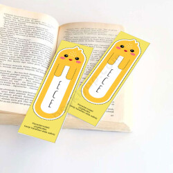 Sevimli Karakterli Kitap Ayracı online tasarla