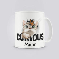 Sevimli Kedi Tasarım 2 Kupa Bardak online tasarla