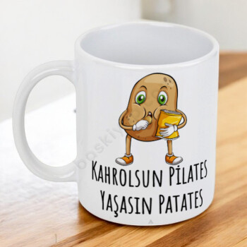 Sevimli Patates Tasarımlı Beyaz Kupa online tasarla