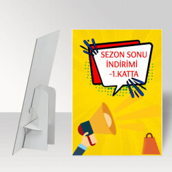 Sezon Sonu İndirim Kurumsal Ayaklı Pano online tasarla