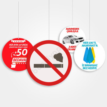 Sigara İçilmez Dönkart online tasarla