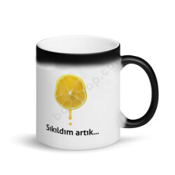 Sıkıldım Artık Espirili Sihirli Kupa Bardak online tasarla