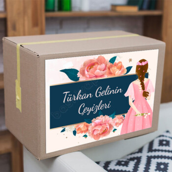 Silüet Çeyiz Etiketi online tasarla