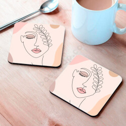 Silüet Tasarım Bardak Altlığı online tasarla