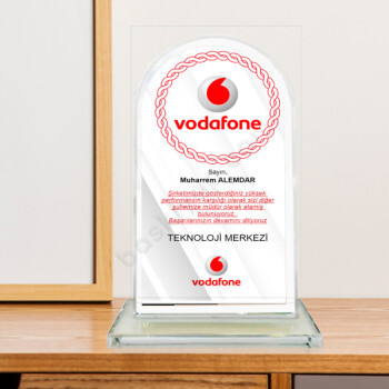 Şlt008 Başarı Kristal Plaketi online tasarla