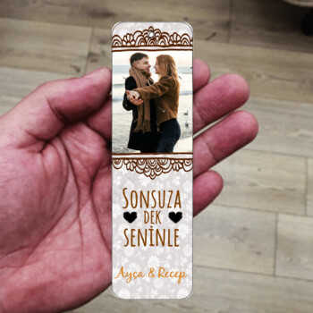 Sonsuza Dek Seninle Metal Kitap Ayracı online tasarla