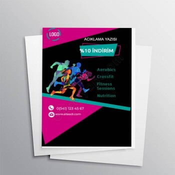 Spor Salonu Broşürü A4 online tasarla