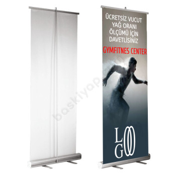 Spor Salonu Roll Up Tasarımı online tasarla