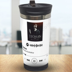 Spotify Baskılı Çelik Termos online tasarla
