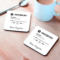 Spotify Tasarım Bardak Altlığı online tasarla