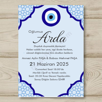 Sünnet Davetiye 2 online tasarla