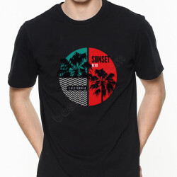 Sunset Tişört online tasarla