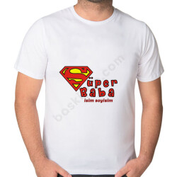 Süper Baba Tasarımlı Tişört online tasarla