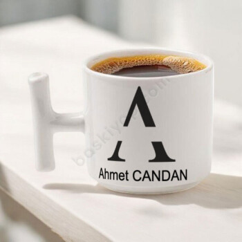 T Kulplu Kahve Fincanı Kişiye Özel Tasarım online tasarla