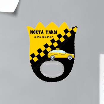 Taksi Durağı Lale Magnet Açacak online tasarla