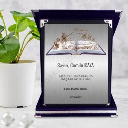 Tarih Öğretmenlerine Özel Lacivert Plaket online tasarla