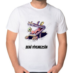 Timsah Ağzında Kuş Tişört online tasarla