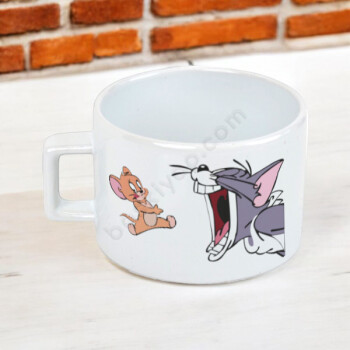 Tom Ve Jerry Baskılı Kendin Tasarla Kahve Fincanı online tasarla