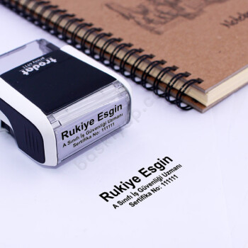 Trodat 4911 Küçük Boy Kişiye Özel İş Güvenliği Kaşesi online tasarla