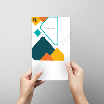 Turuncu Ve Sarı Temalı A5 Dershane Broşürü online tasarla