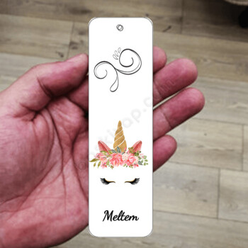 Unicorn Baskılı Kitap Ayracı online tasarla