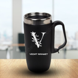 V Harf Baskılı Termos Bardak online tasarla