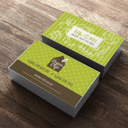 Vega Cafe Yeşil Kahverengi online tasarla