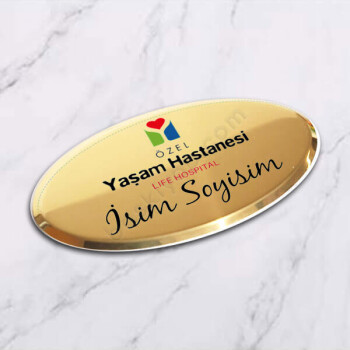 Yaşam Hastanesi Yaka İsimliği online tasarla