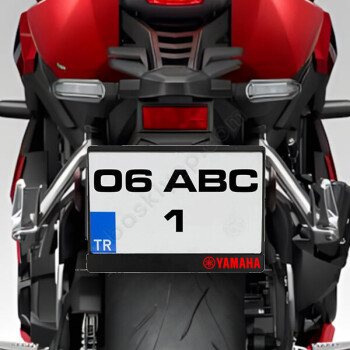 Yamaha Logolu Plakalık online tasarla