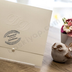 Yapraklı Davetiye Kaşesi online tasarla