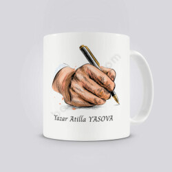 Yazar Temalı Kişiye Özel Baskılı Kupa online tasarla