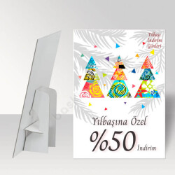 Yılbaşı İndirimi Ayaklı Pano online tasarla