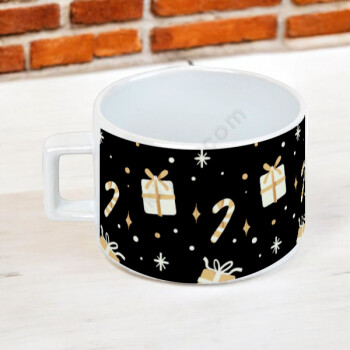 Yılbaşı Konseptli 5 Nescafe Fincanı online tasarla