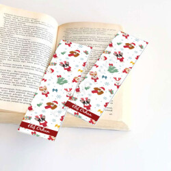 Yılbaşı Konseptli Kitap Ayracı online tasarla