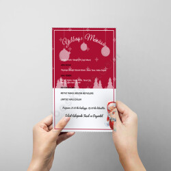 Yılbaşı Menü Broşürü online tasarla