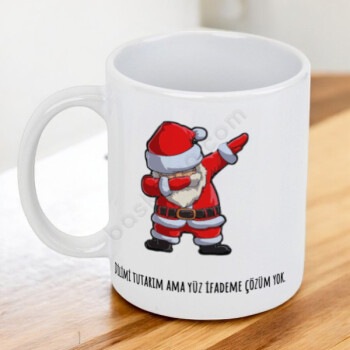 Yılbaşı Şapkalı Harfler Baskılı Kupa online tasarla