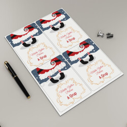 Yılbaşına Özel Dilek Etiketleri 2 online tasarla