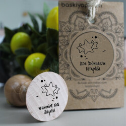 Yıldızlar Ahşap Saplı Kütüphane Kaşesi online tasarla