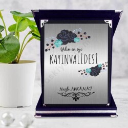 Yılın Kayınvalidesi Tasarımlı Lacivert Plaket online tasarla