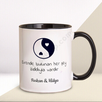 Yin Yang Sevgililer Günü Tasarım Kupa online tasarla